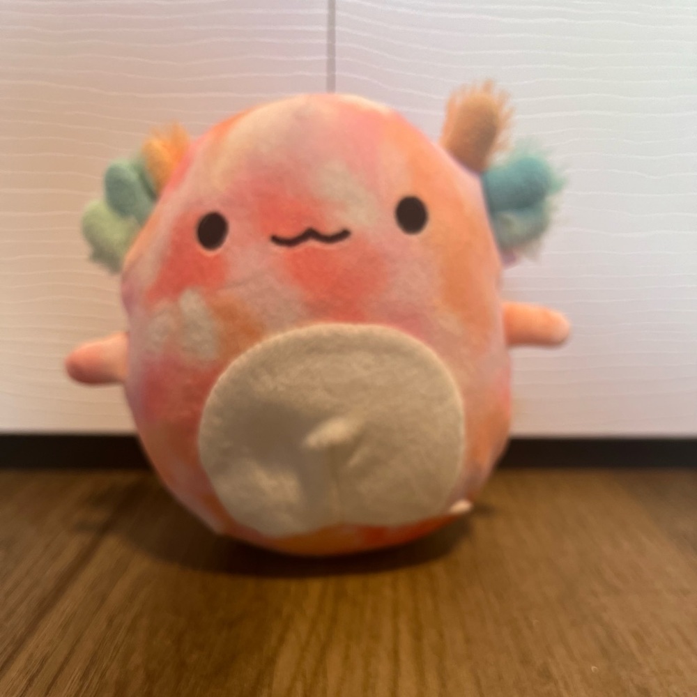 Aksel Axolotl Tye dye Squishmallow